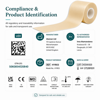 Hydrocolloid Dressing Roll 5cm x 3.6m